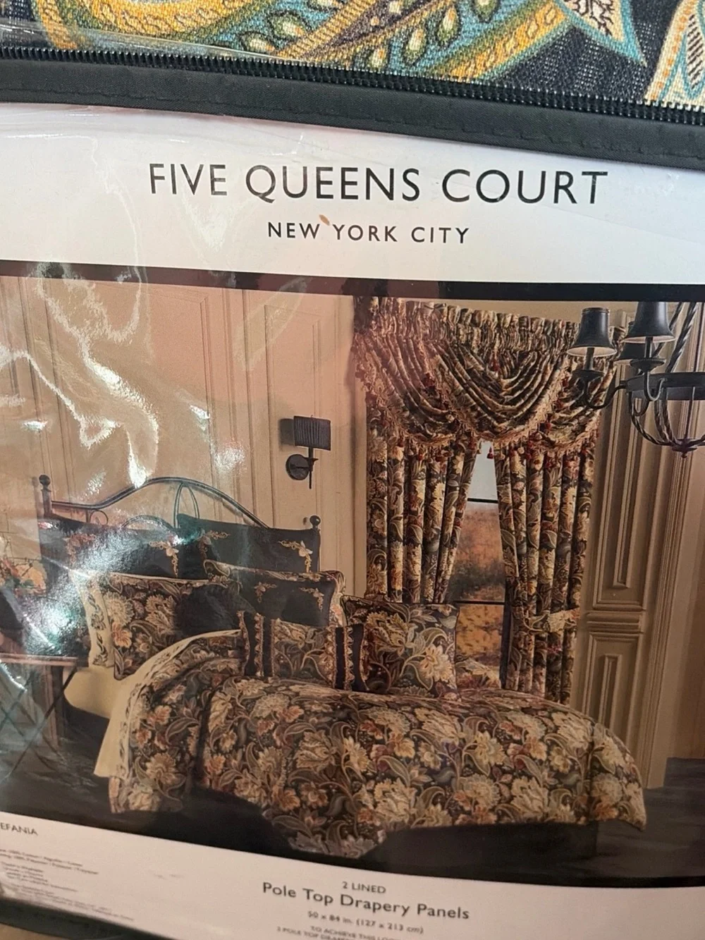 Five Queens Court Stefania Window Panel Pair - 84 Inches OPEN BOX